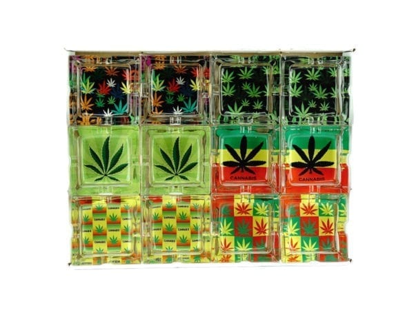 Square Leaf Ashtray 12 piece