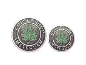 3 Tier Silver Coffeeshop Amsterdam Grinders Small and Mini
