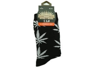 Cannabis Socks Black and Grey 40-45