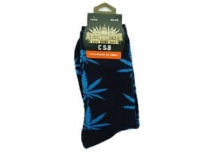 Cannabis Socks Navy and Blue 40-45