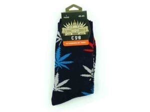 Cannabis Socks Navy Red Blue and Grey 40-45