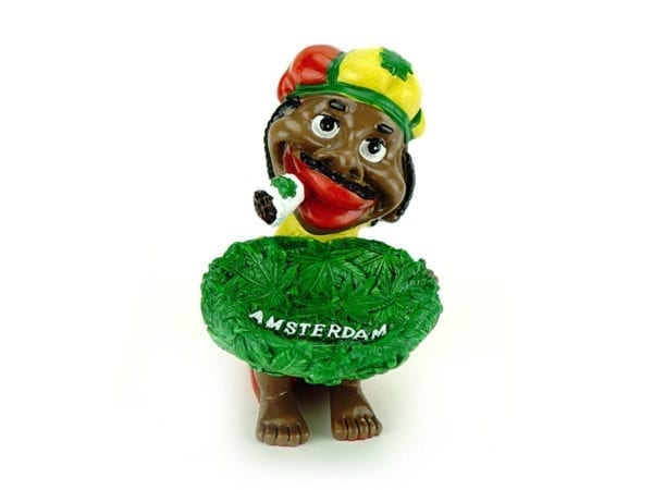 Ashtray Rasta Leaf