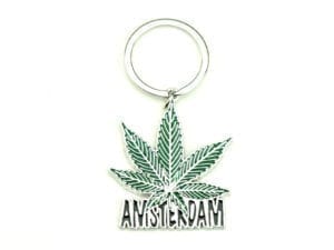 Keychain Amsterdam Weed Leaf