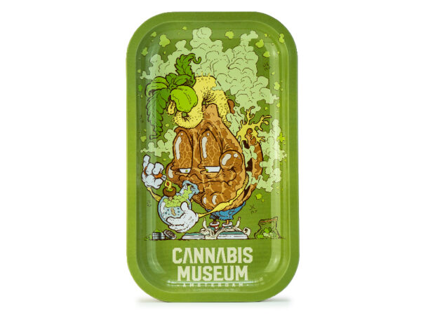 Cannabis Museum Bong Mascot Rolling Tray - Medium 27cmX16cm