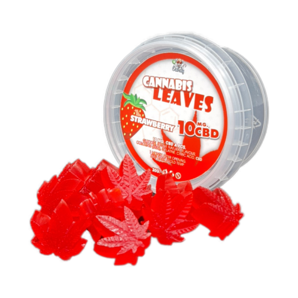 CBD Gummies Cannabis leaf Strawberry10MG