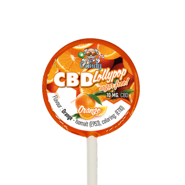 CBD Lollies Orange 10MG-6stuks