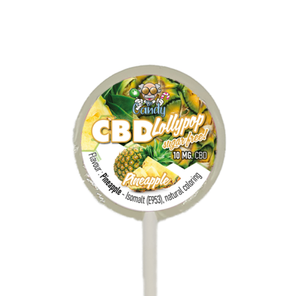 CBD Lollies Pineapple 10MG-6stuks